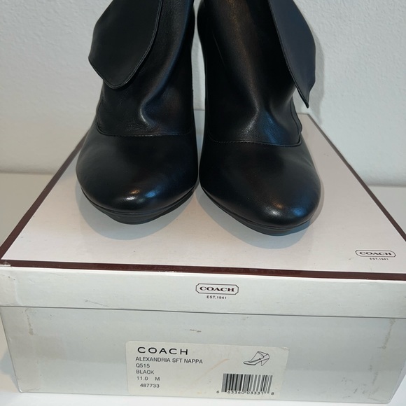 New Coach leather booties - Picture 6 of 7